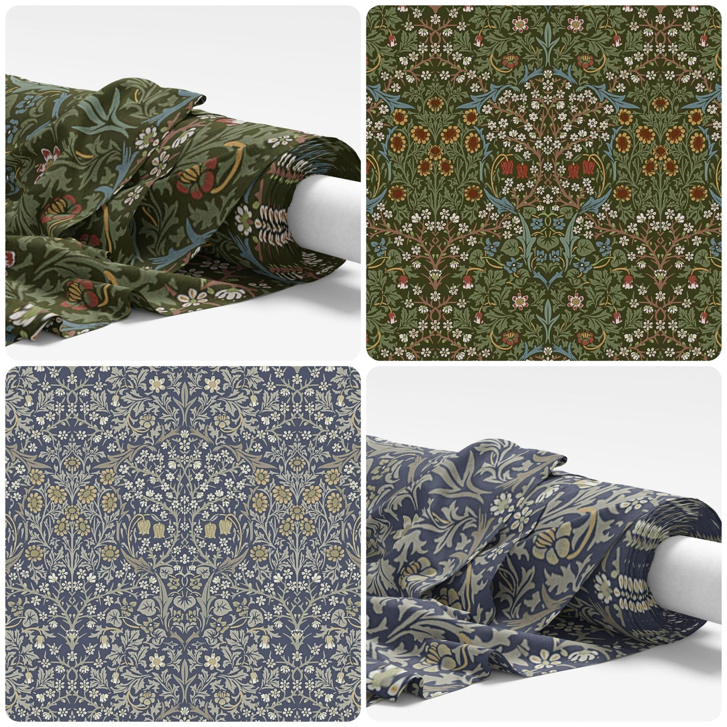 William Morris Blackthorne River Cotton Tablecloth