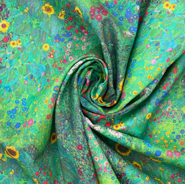 Klimt's Farm Garden Wildflowers Tablecloth