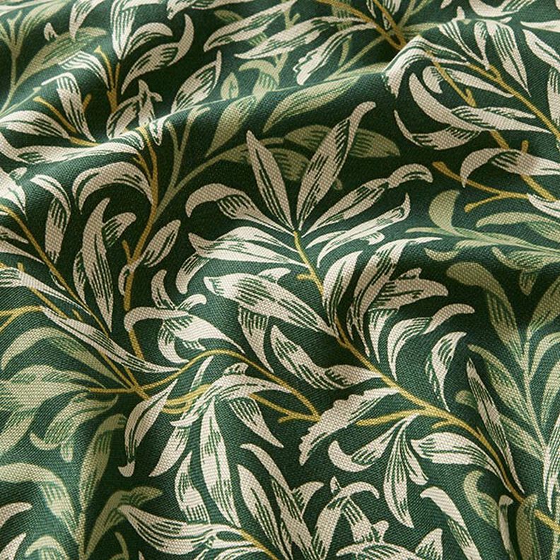 William Morris Willow Bough Natural Dark Green Cotton Tablecloth