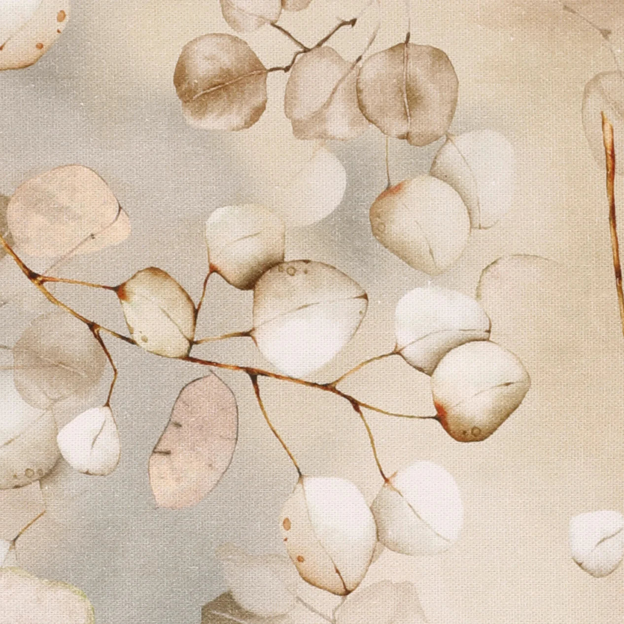 Lunaria Peach Fuzz Scandi Leaves Tablecloth