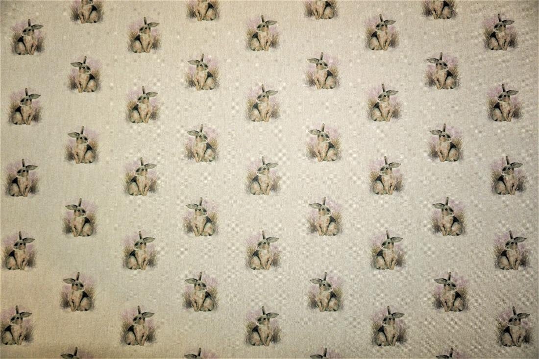 Rabbits Tablecloth , Easter Rabbit Tablecloth , Hare Tablecloth , Bunny Cotton Rich Linen Look Tablecloth , Tablecloth UK - CushionCoverAndDecor