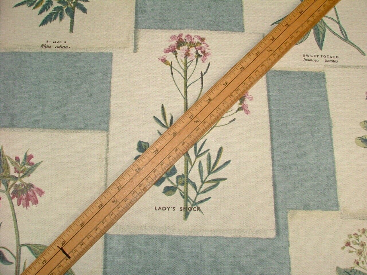 Tablecloth, Napkins Floral Chambray Blue Design , Tablecloth UK - CushionCoverAndDecor