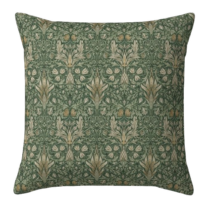 William Morris Snakeshead Forest Green Cushion Cover