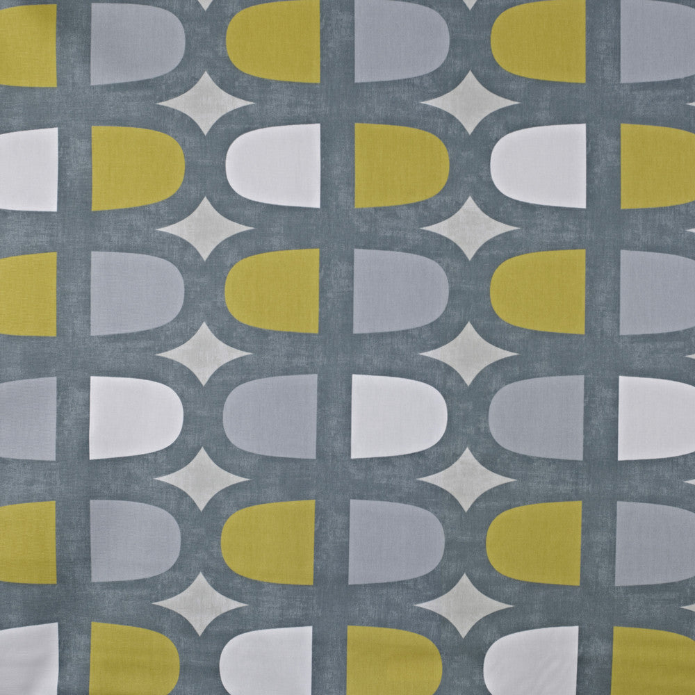 Modern Geometric Cushion Covers - Yellow & Grey Retro Pattern Various Size