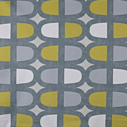 Modern Geometric Cushion Covers - Yellow & Grey Retro Pattern Various Size
