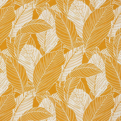 Large Leaves Curry Yellow Tablecloth Available In Many Sizes