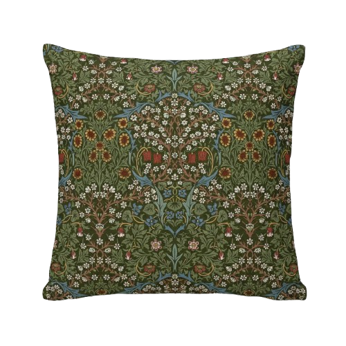 William Morris Blackthorne Floral Forest Cushion Cover
