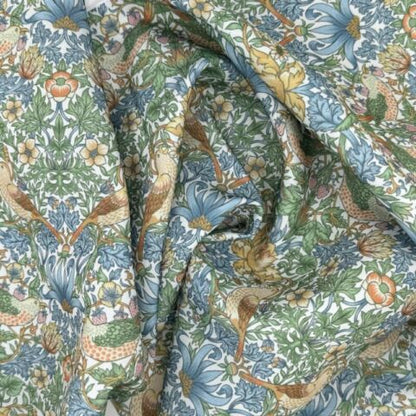 William Morris Strawberry Thief Coated Tablecloth Outdoor Water Repellent Available In Many Sizes