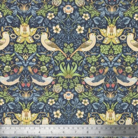 William Morris Strawberry Thief Coated Tablecloth Outdoor Water Repellent Available In Many Sizes