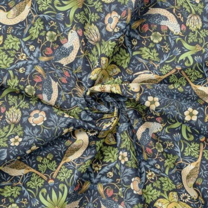 William Morris Strawberry Thief Coated Tablecloth Outdoor Water Repellent Available In Many Sizes