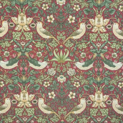 William Morris Strawberry Thief Coated Tablecloth Outdoor Water Repellent Available In Many Sizes