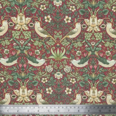William Morris Strawberry Thief Coated Tablecloth Outdoor Water Repellent Available In Many Sizes
