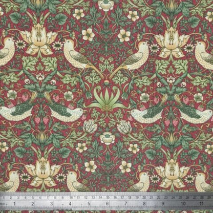 William Morris Strawberry Thief Coated Tablecloth Outdoor Water Repellent Available In Many Sizes