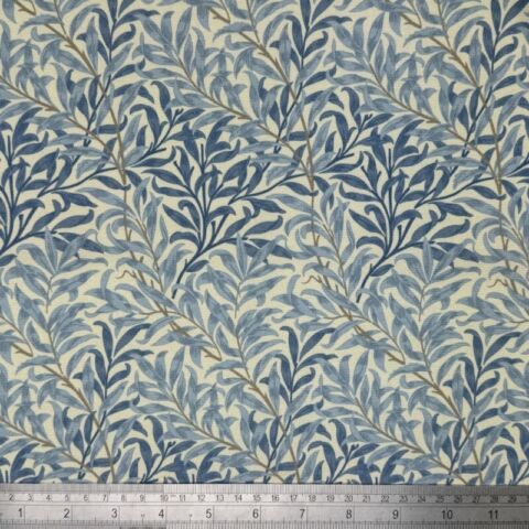William Morris Willow Bough Sea Breeze Coated Tablecloth Water Resistant Outdoor