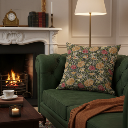 William Morris Cray Floral Autumn Cushion Cover
