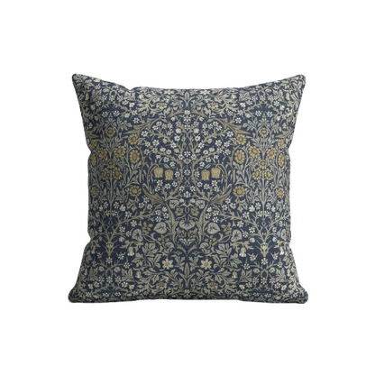 William Morris Blackthorne Floral River Blue Cushion Cover