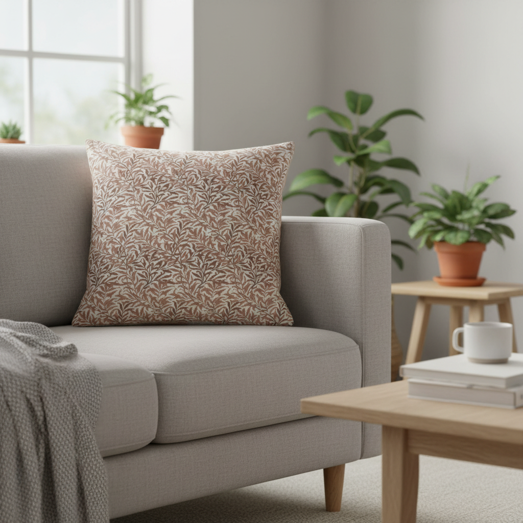 William Morris Willow Bough Rust Cushion Cover