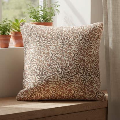 William Morris Willow Bough Rust Cushion Cover
