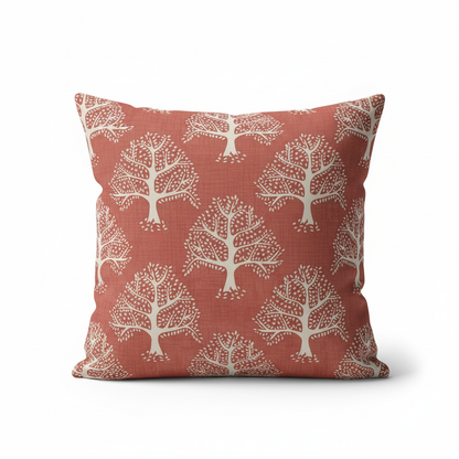 Great Oak Tree Gingersnap Orange Cushion Cover