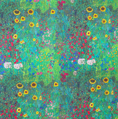 Klimt's Farm Garden Wildflowers Tablecloth