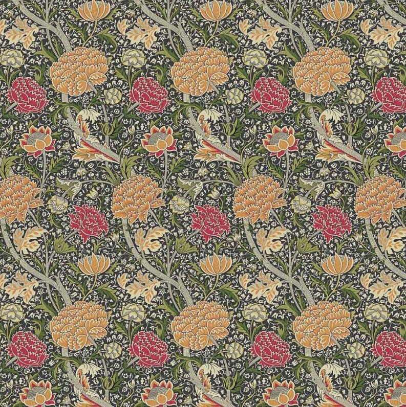 William Morris Cray Floral Autumn Cushion Cover