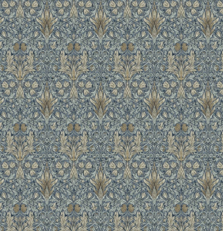 William Morris Snakeshead Denim Blue Cushion Cover