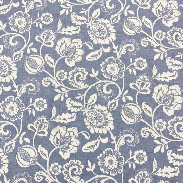Eliza Tapestry Flowers Chambray Tablecloth