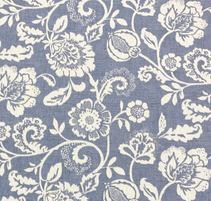 Eliza Tapestry Flowers Chambray Tablecloth