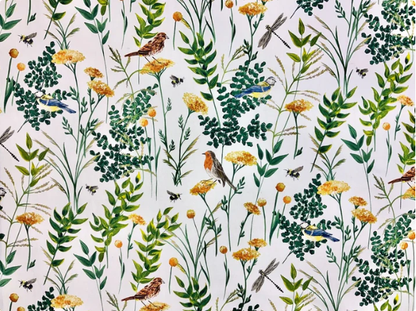 Botanical Birds & Blooms Tablecloth