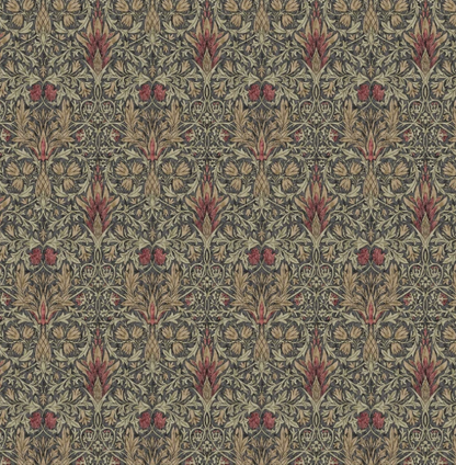 William Morris Snakeshead Mocha Cushion Cover