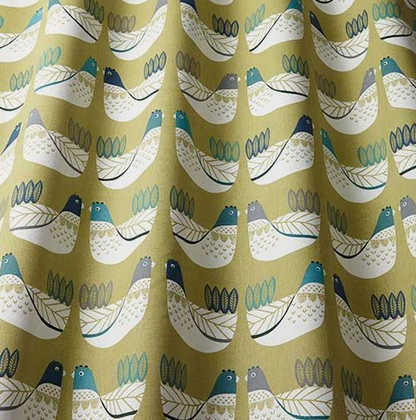 Cluck Cluck Hens Chicken Capri Green Cushion Cover