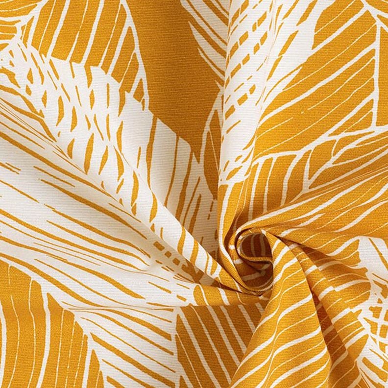Large Leaves Curry Yellow Tablecloth Available In Many Sizes
