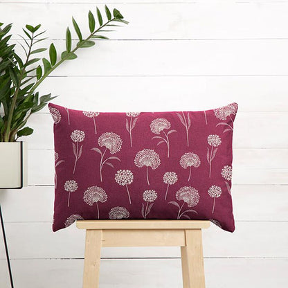 Dandelions Burgundy Natural Tablecloth Available In Many Sizes