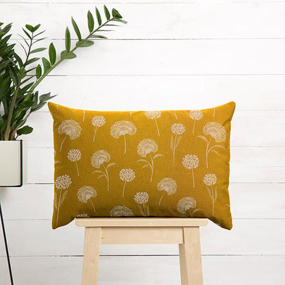 Dandelions Natural Curry Yellow Cushion Cover