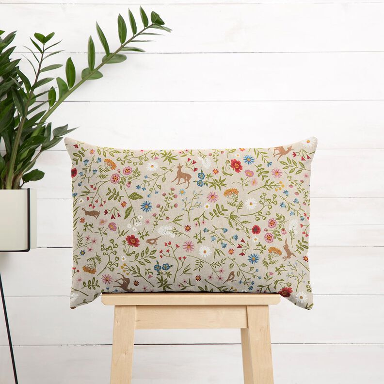 Woodland  Forest Animals Flowers Tablecloth