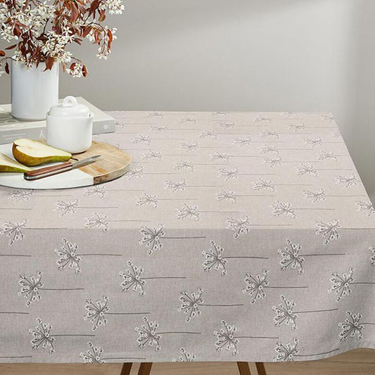 Dandelions Bear Claw Natural Tablecloth