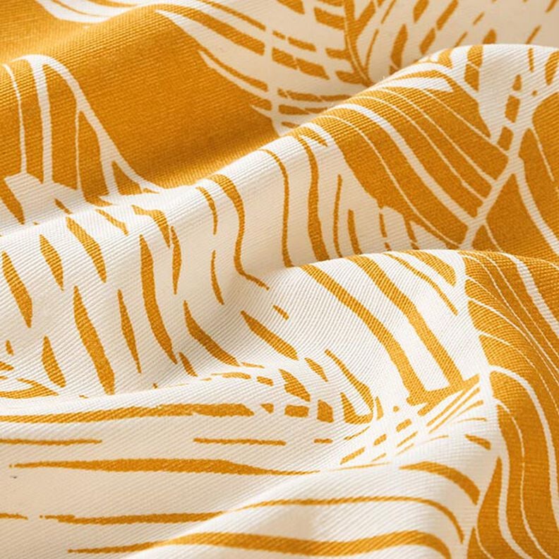 Large Leaves Curry Yellow Tablecloth Available In Many Sizes