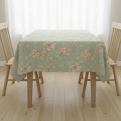 Aquitaine Rose Blue Tablecloth