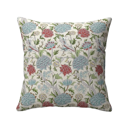 William Morris Cray Floral Paradise Blue Cushion Cover