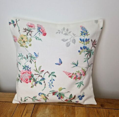 Cath Kidston Birds And Roses Pink Cushion Cover - CushionCoverAndDecor