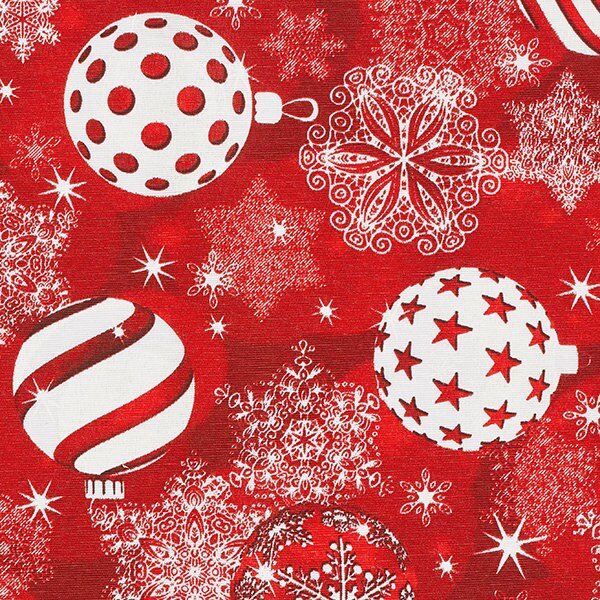 Christmas Cushion Cover - Baubles Red - CushionCoverAndDecor