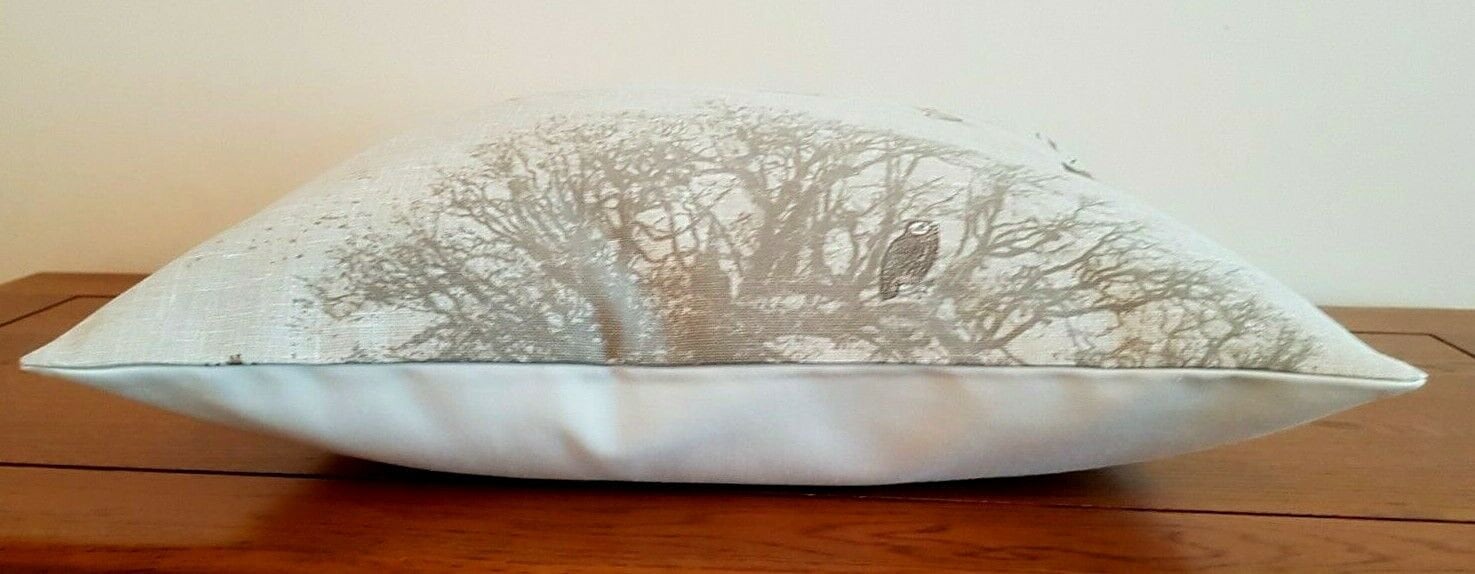 Christmas Cushion Cover Tatton Autumn Wildlife Beige Grey Orange , Stag Pillow Cover 14" 16" 17" 18" 20" 22" 24" 26" 100% Cotton Handmade - CushionCoverAndDecor