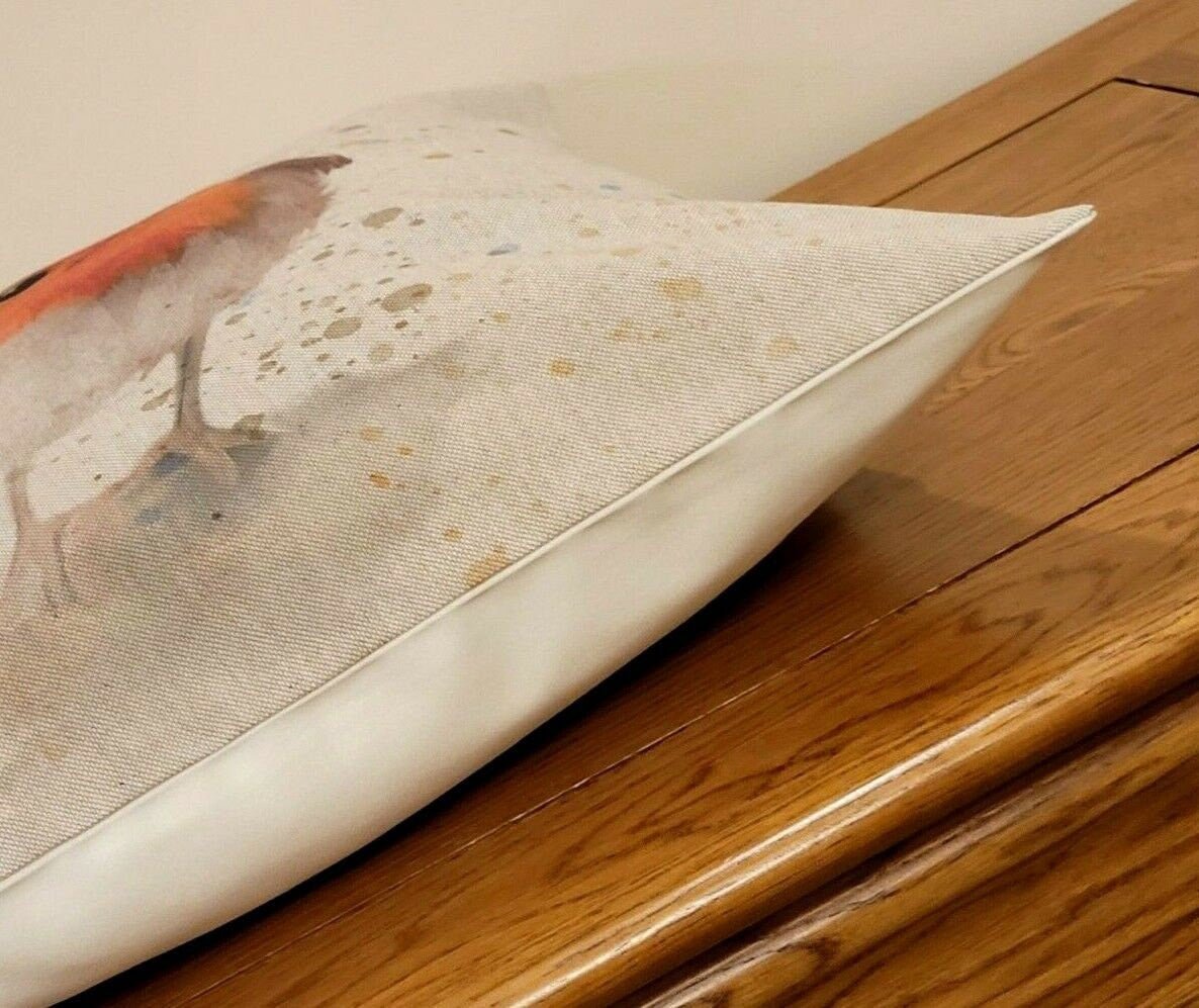 Christmas Robin Cushion Cover - CushionCoverAndDecor