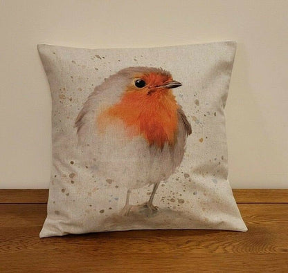 Christmas Robin Cushion Cover - CushionCoverAndDecor