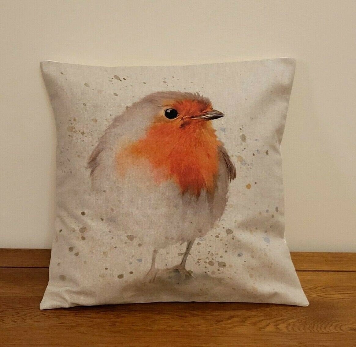 Christmas Robin Cushion Cover - CushionCoverAndDecor