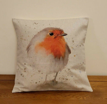Christmas Robin Cushion Cover - CushionCoverAndDecor