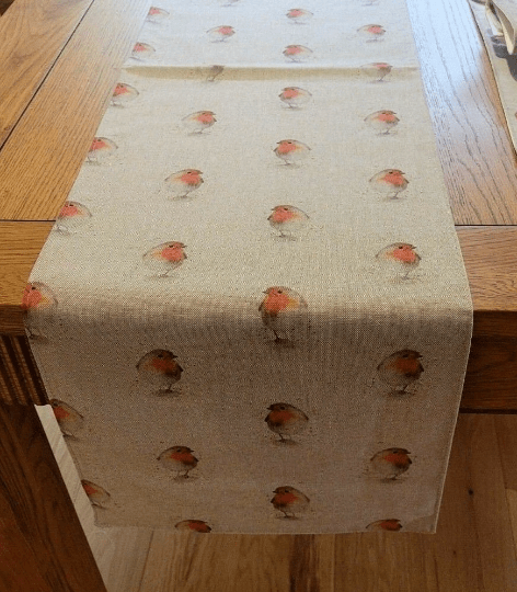 Christmas Robin Festive Table Runner - CushionCoverAndDecor