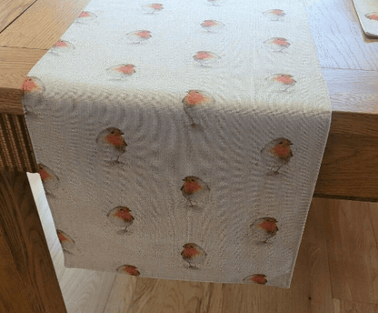Christmas Robin Festive Table Runner - CushionCoverAndDecor