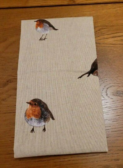 Christmas Robin Tea Towel Kitchen Towel - CushionCoverAndDecor