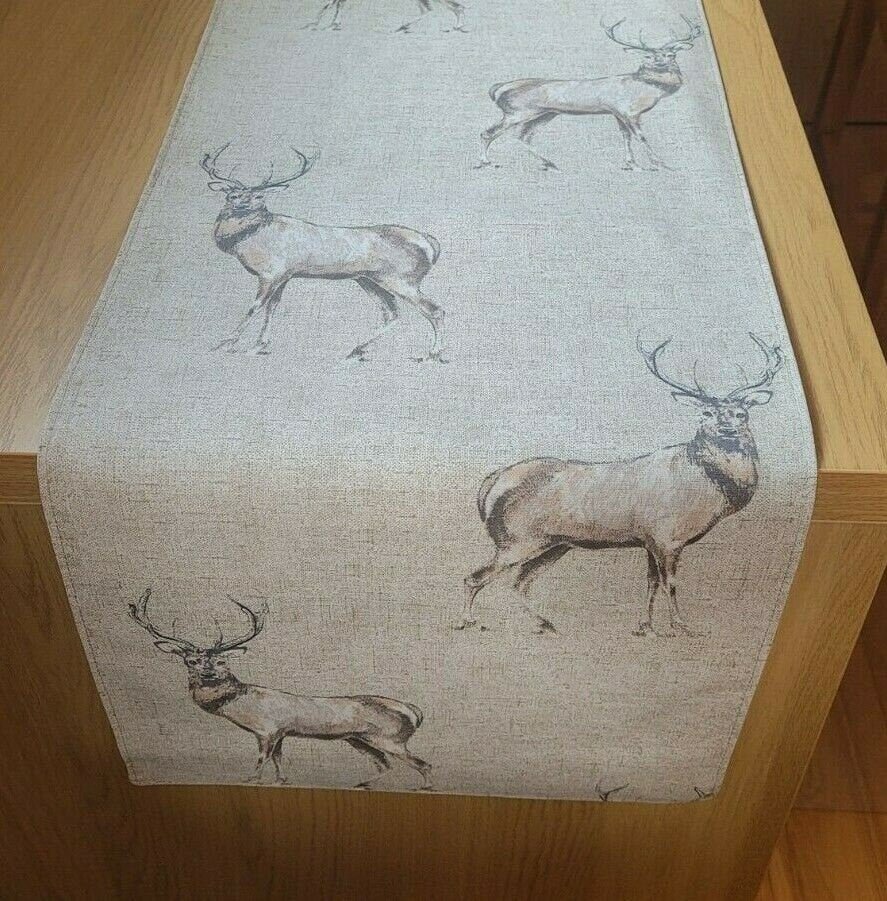 Christmas Stag Tablecloth , Glencoe Stags Tablecloth , Stags Tablecloth , Round Tablecloth , Square Tablecloth , Tablecloth UK - CushionCoverAndDecor